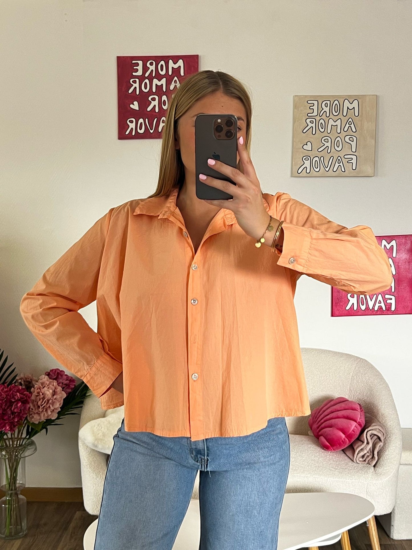 Chemise orange