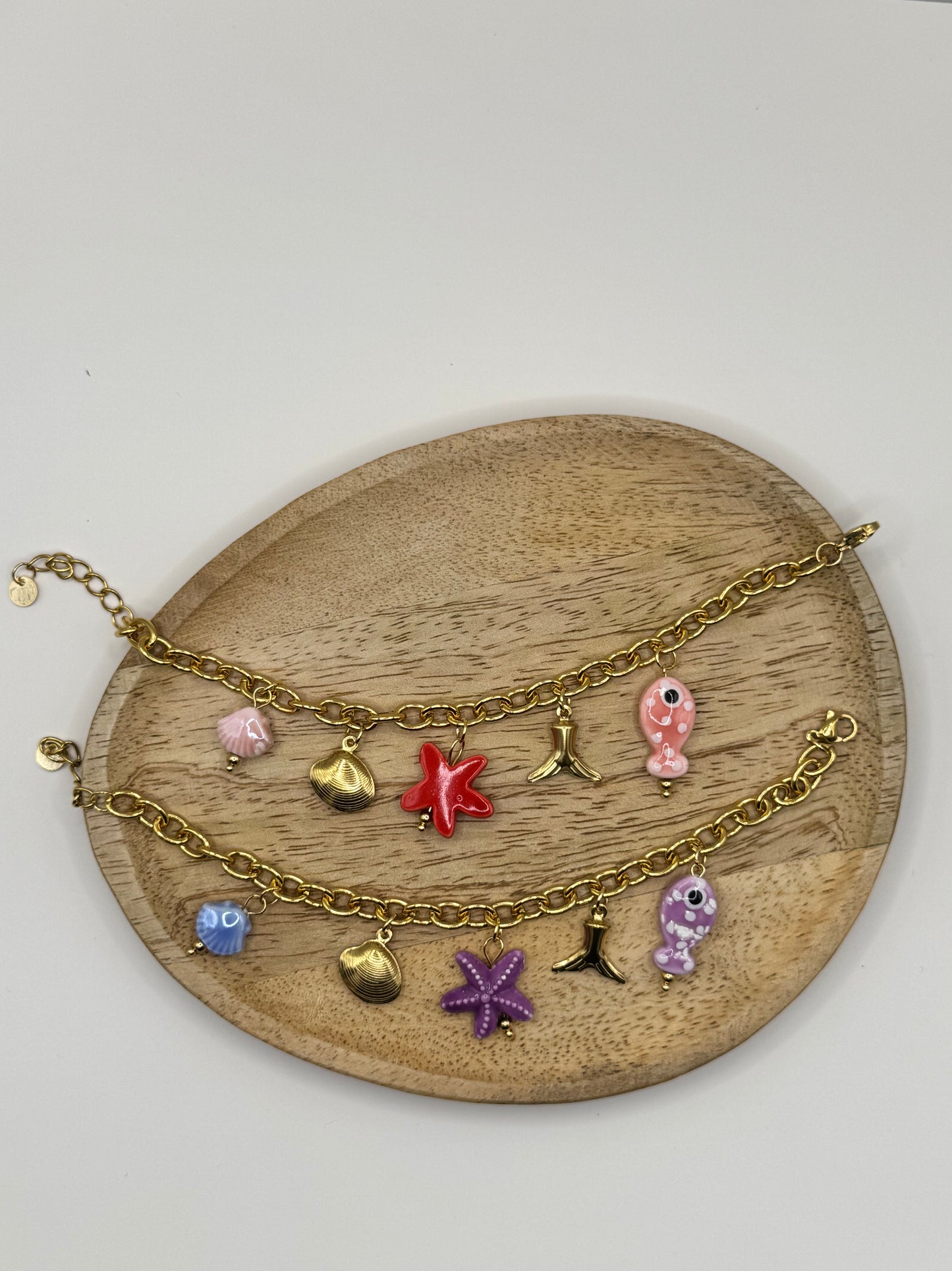 Bracelet étoile de mer charms