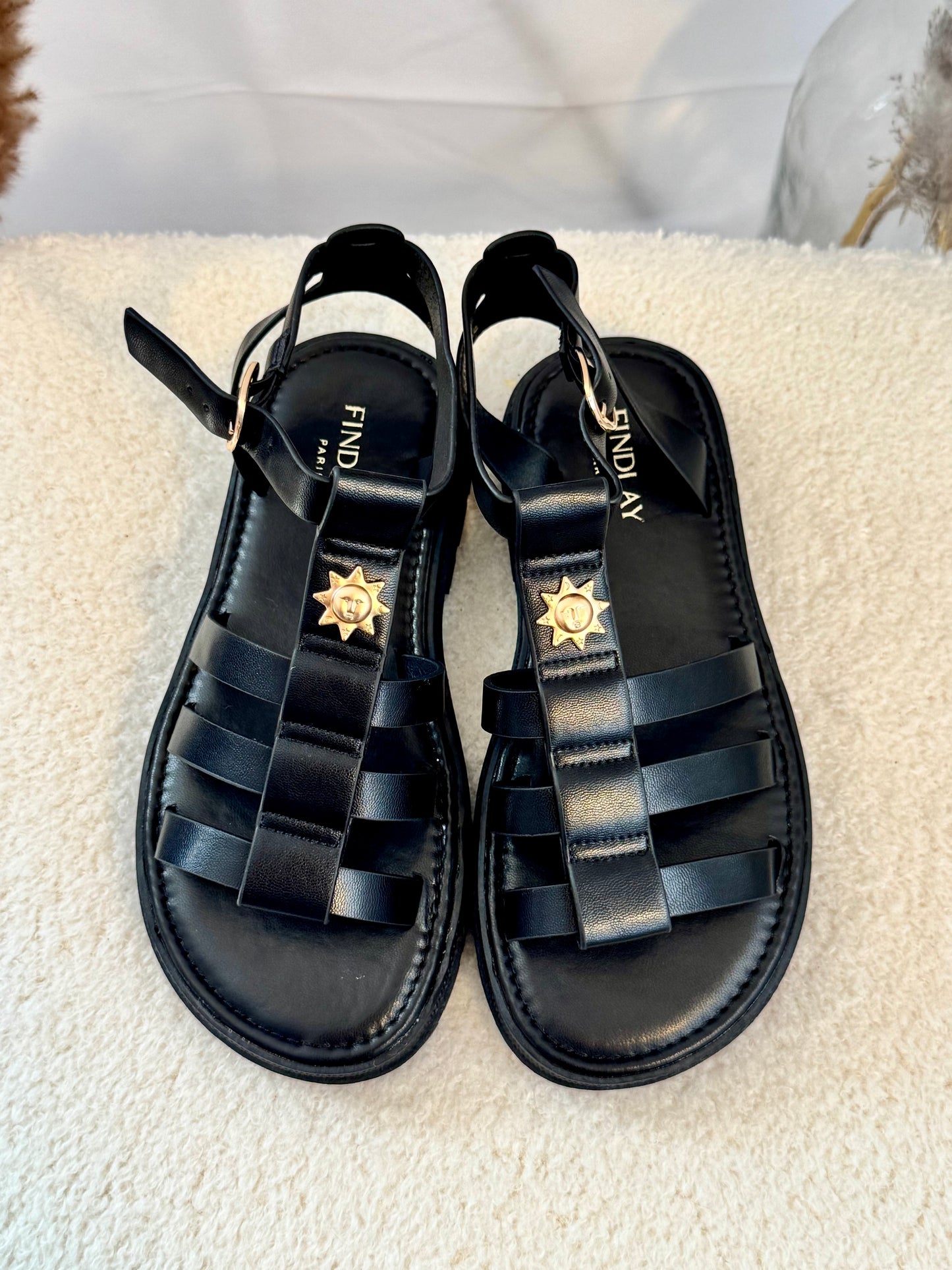 Chaussures hautes soleil noire