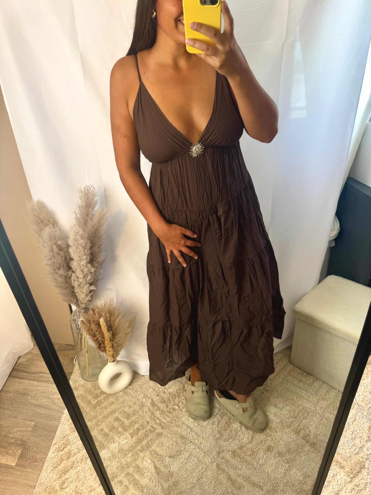 Robe soleil marron