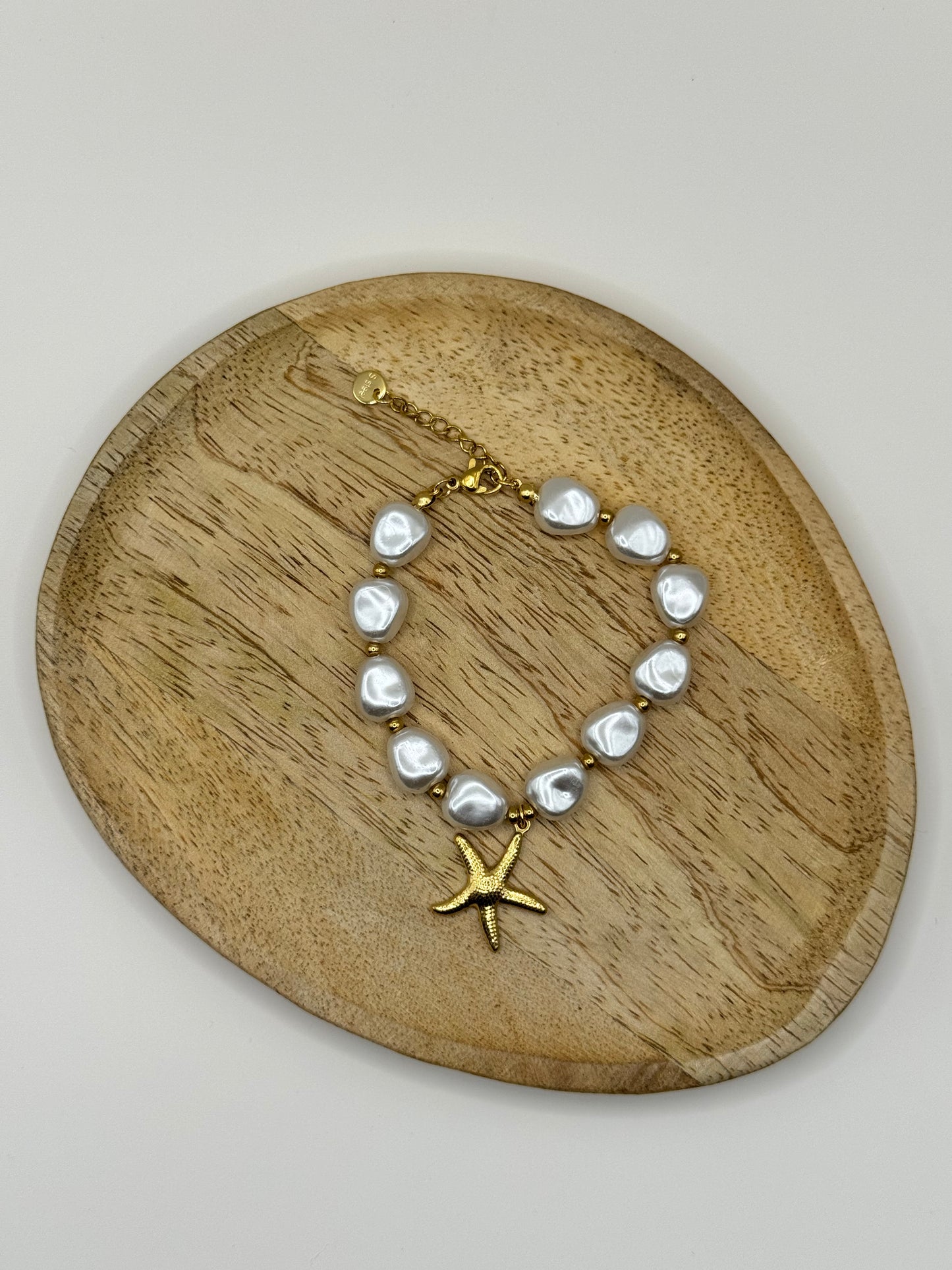 Bracelet blanc étoile