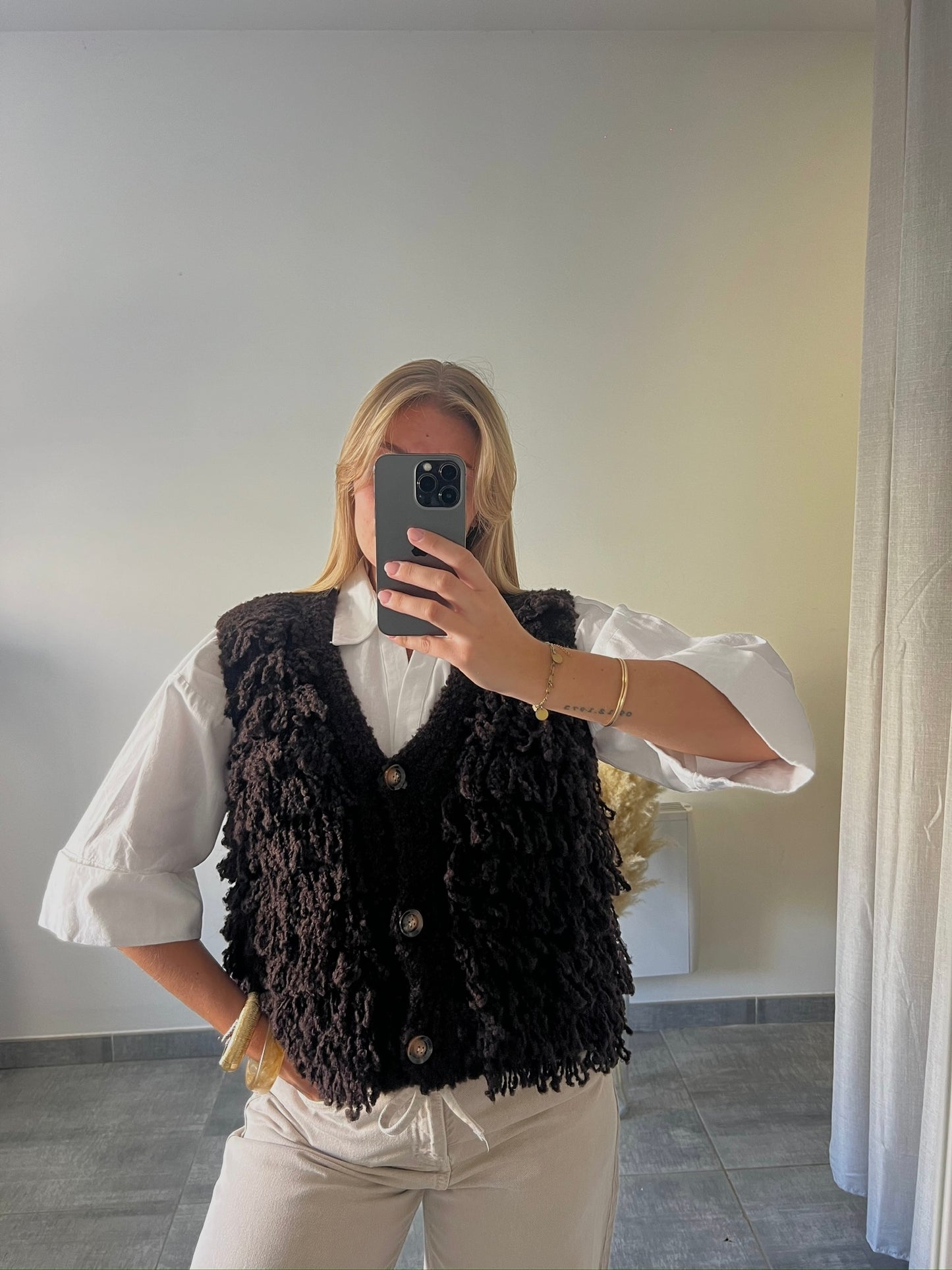 Pull Delphine marron