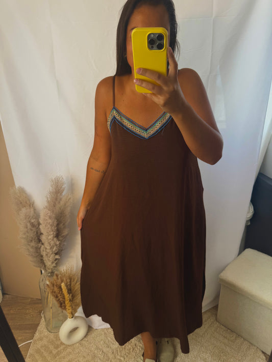 Robe d’été marron