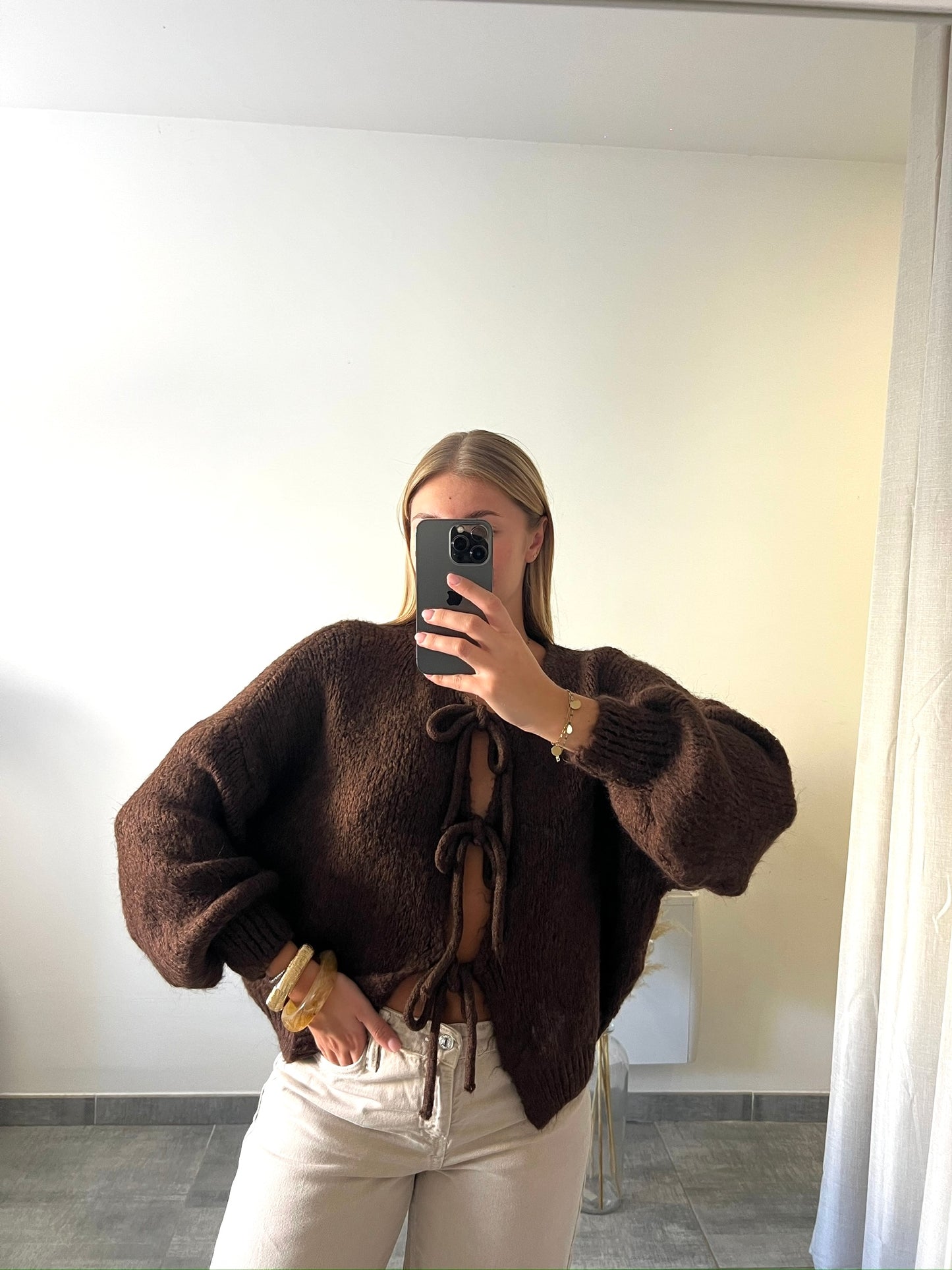 Pull Charlotte marron