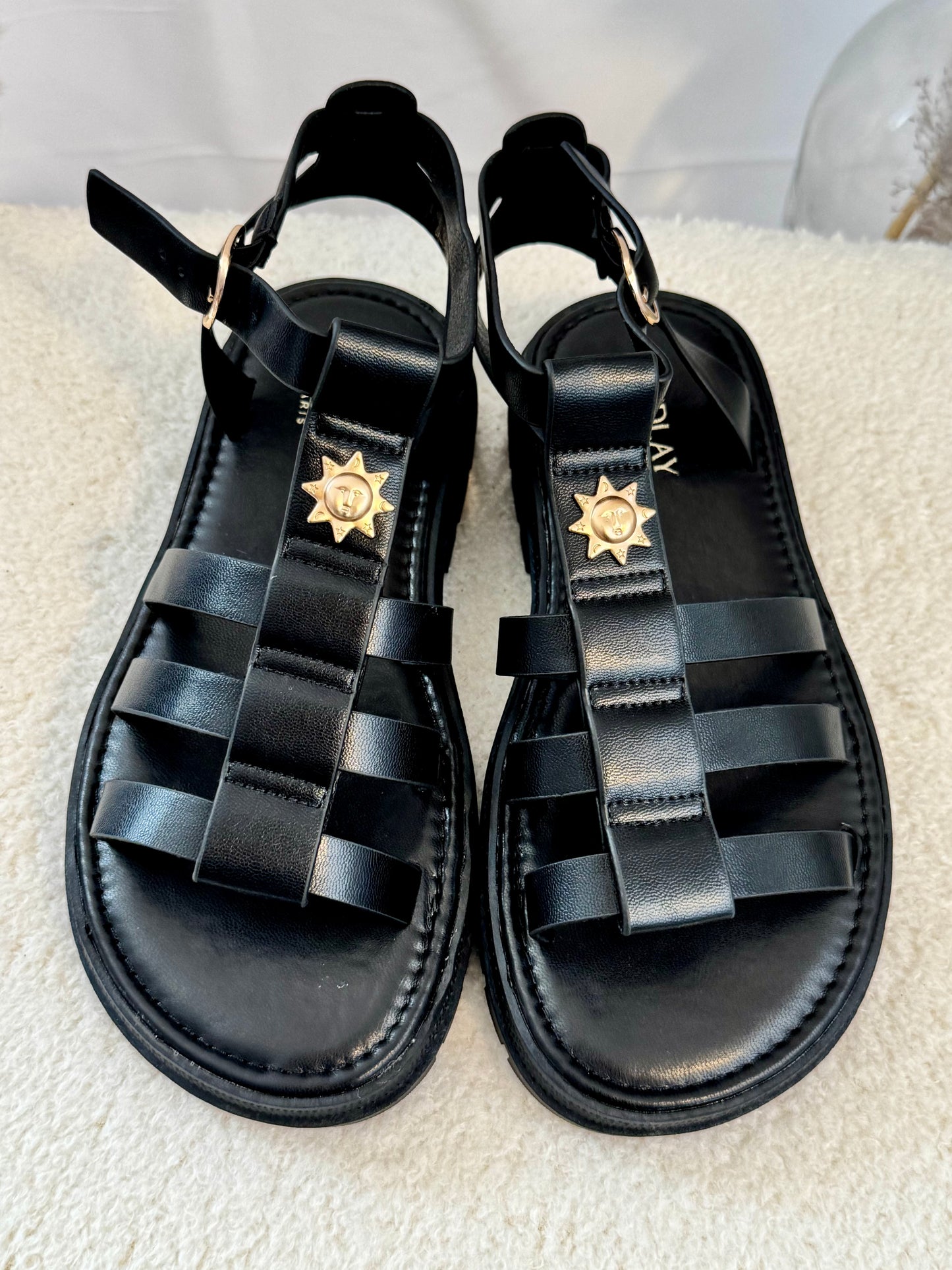 Chaussures hautes soleil noire