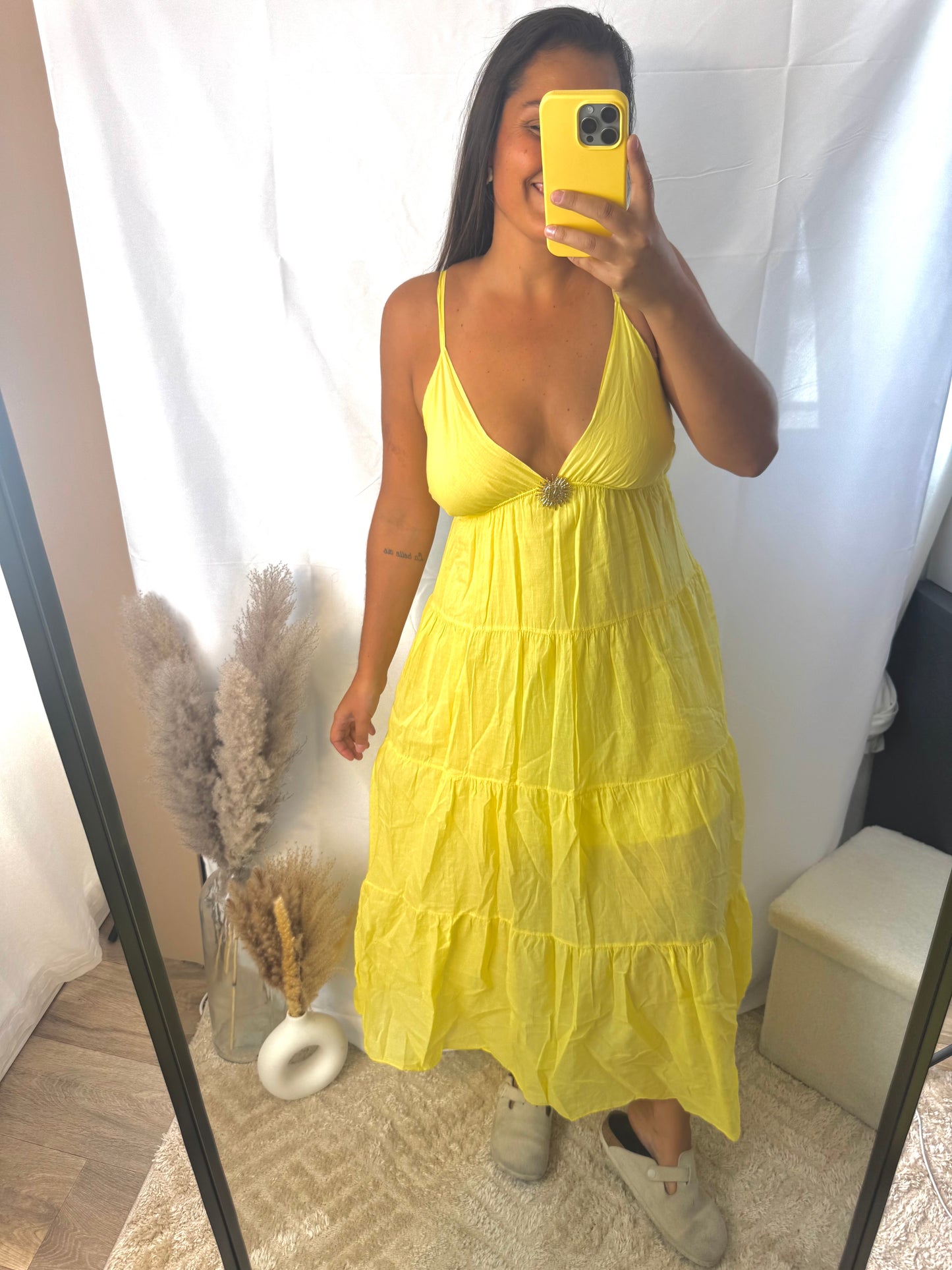Robe soleil jaune