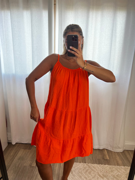 Robe marine orange