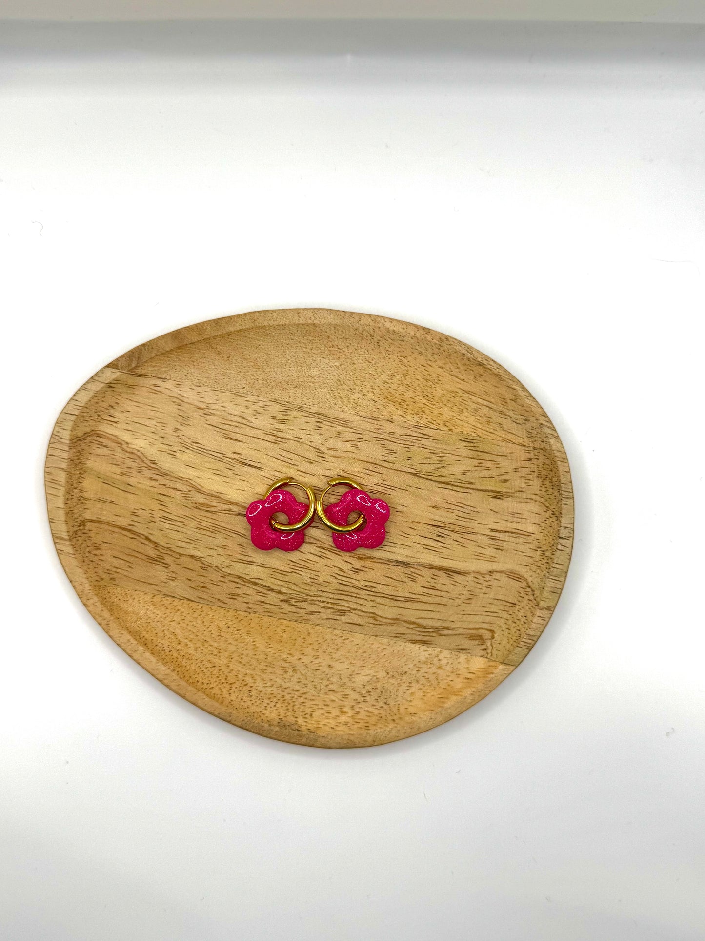 Boucles fleur fuschia 🌸