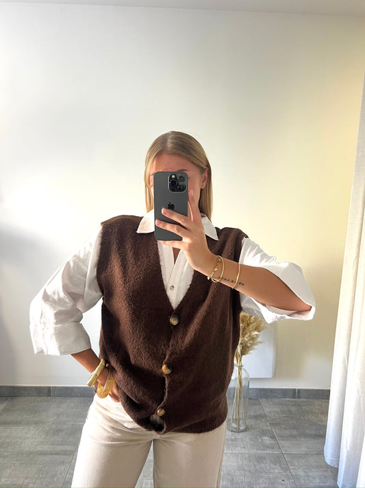 Gilet Rebecca marron