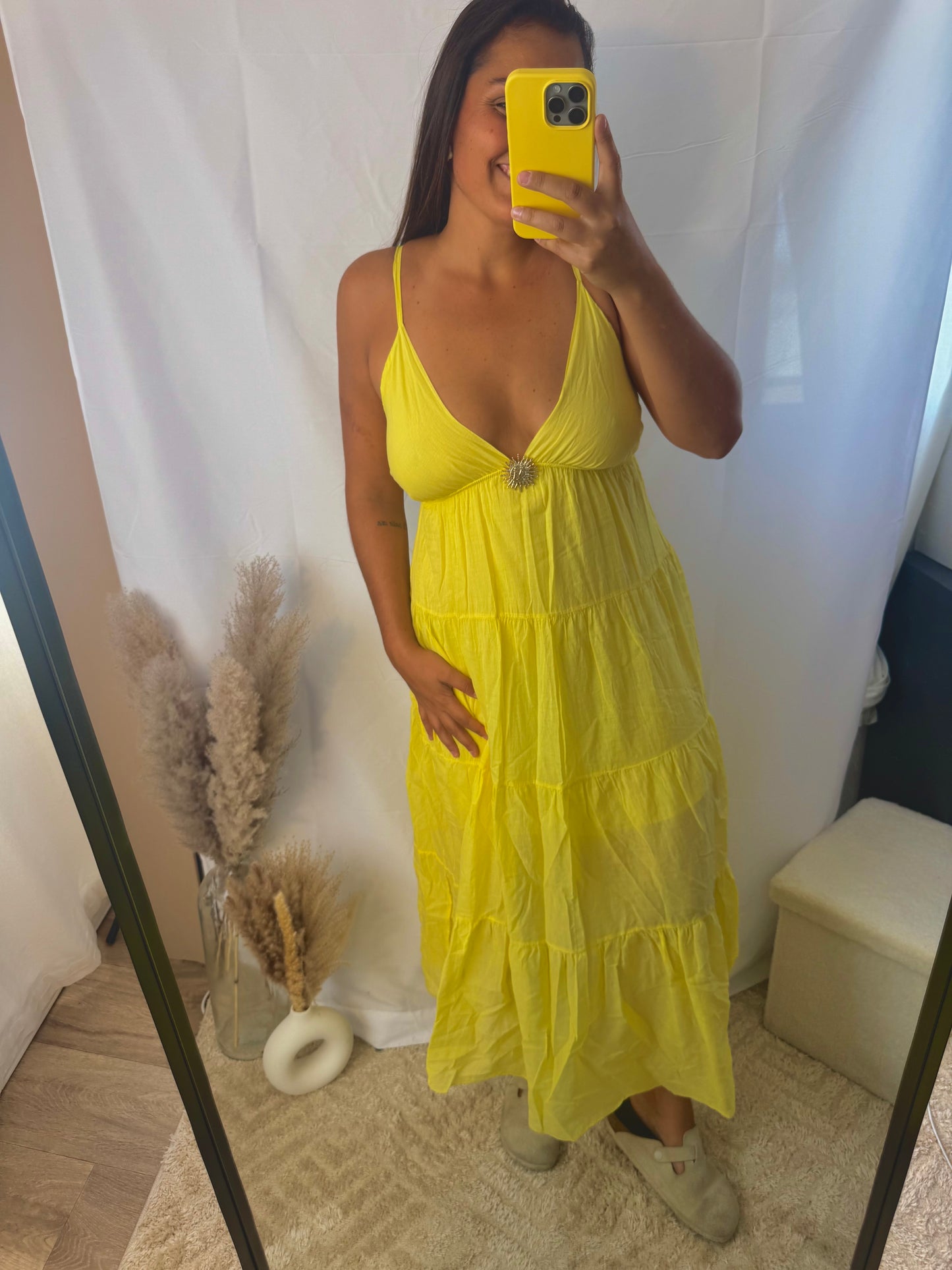 Robe soleil jaune