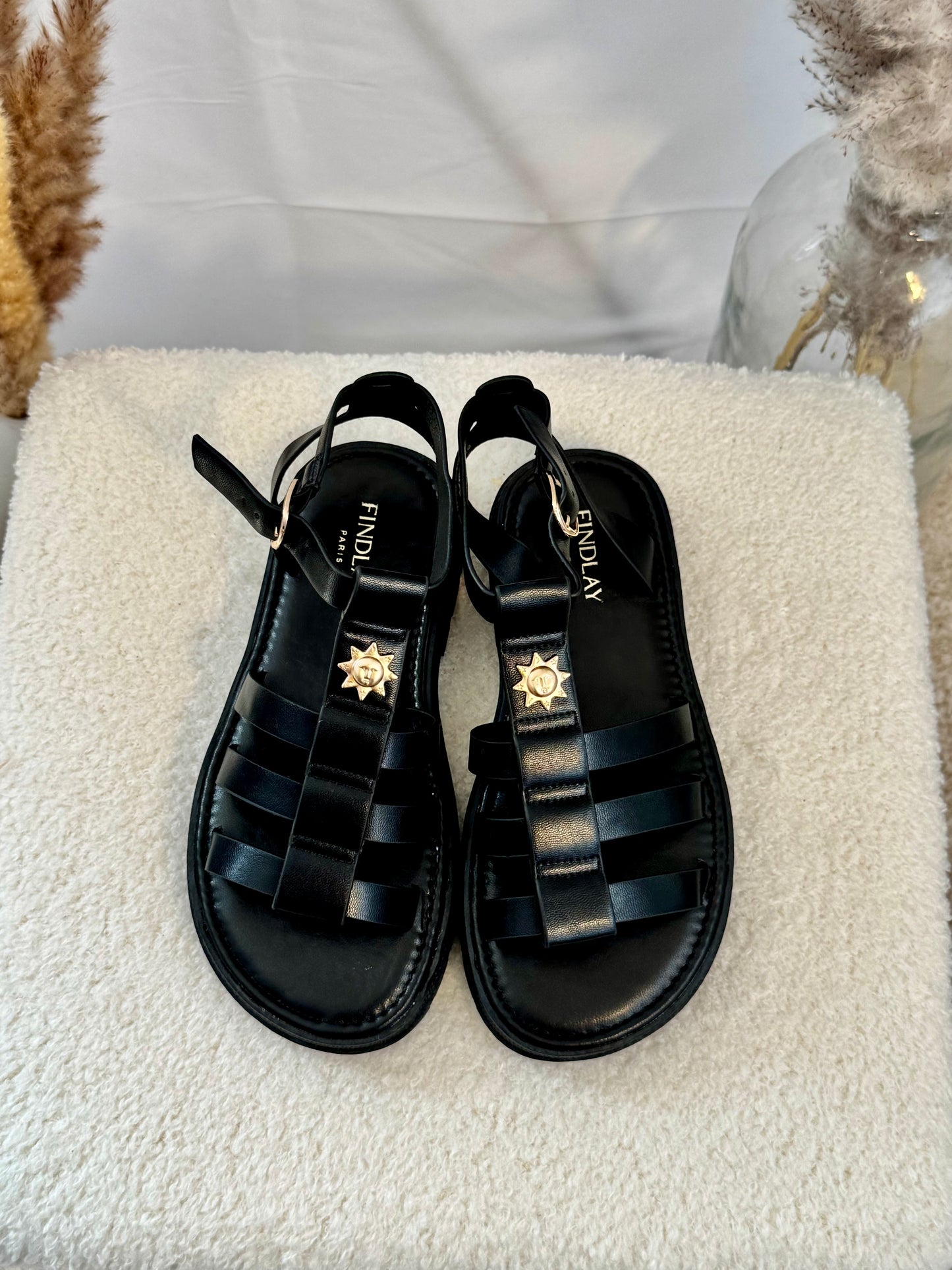 Chaussures hautes soleil noire