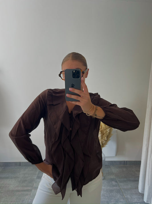 Blouse Luna marron