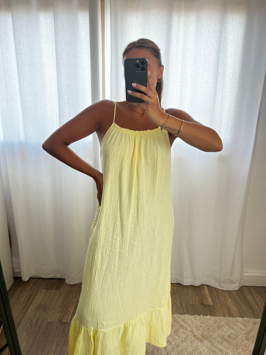 Robe Delphine jaune